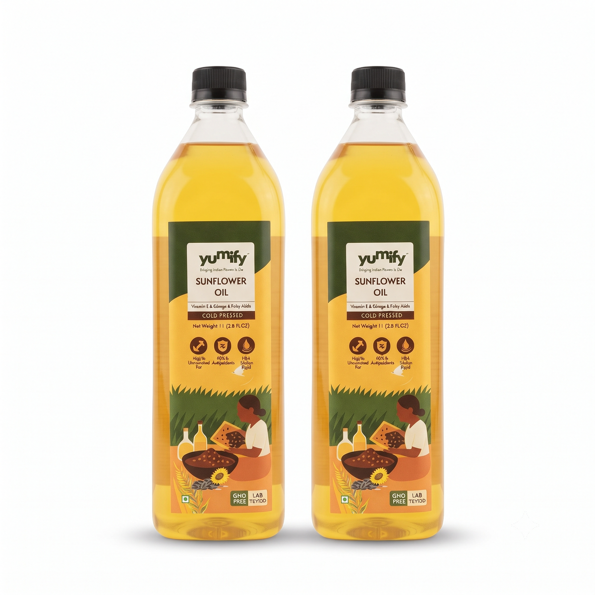 Cold-Pressed Sunflower Oil 1L