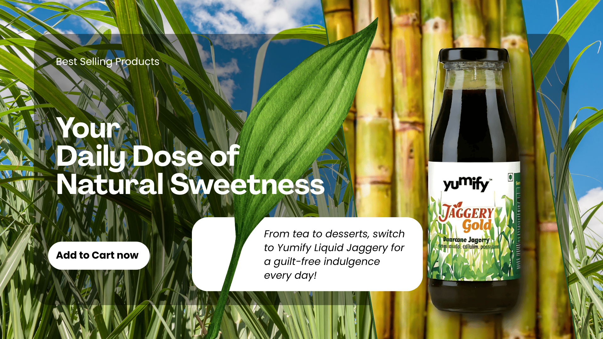 From tea to desserts, switch to Yumify Liquid Jaggery for a guilt-free indulgence every day.