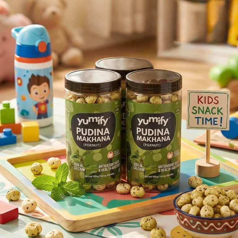 Yumify Pudina Makhana – crunchy fox nuts with refreshing mint flavour