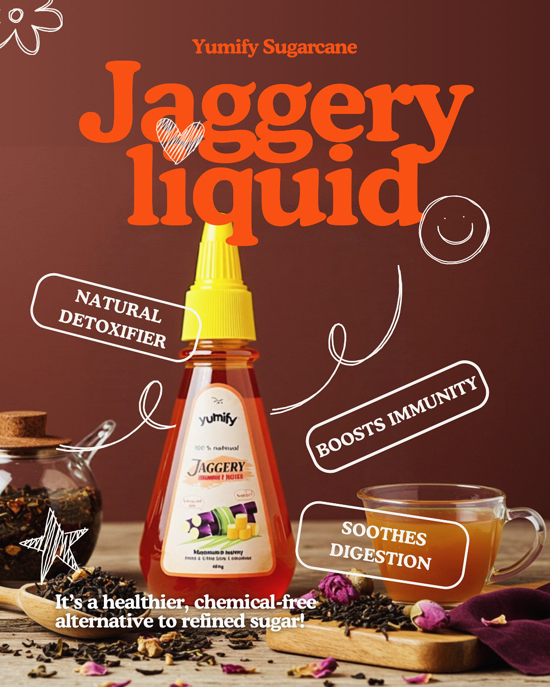 Yumify Jaggery Liquid - Squeeze Bottle